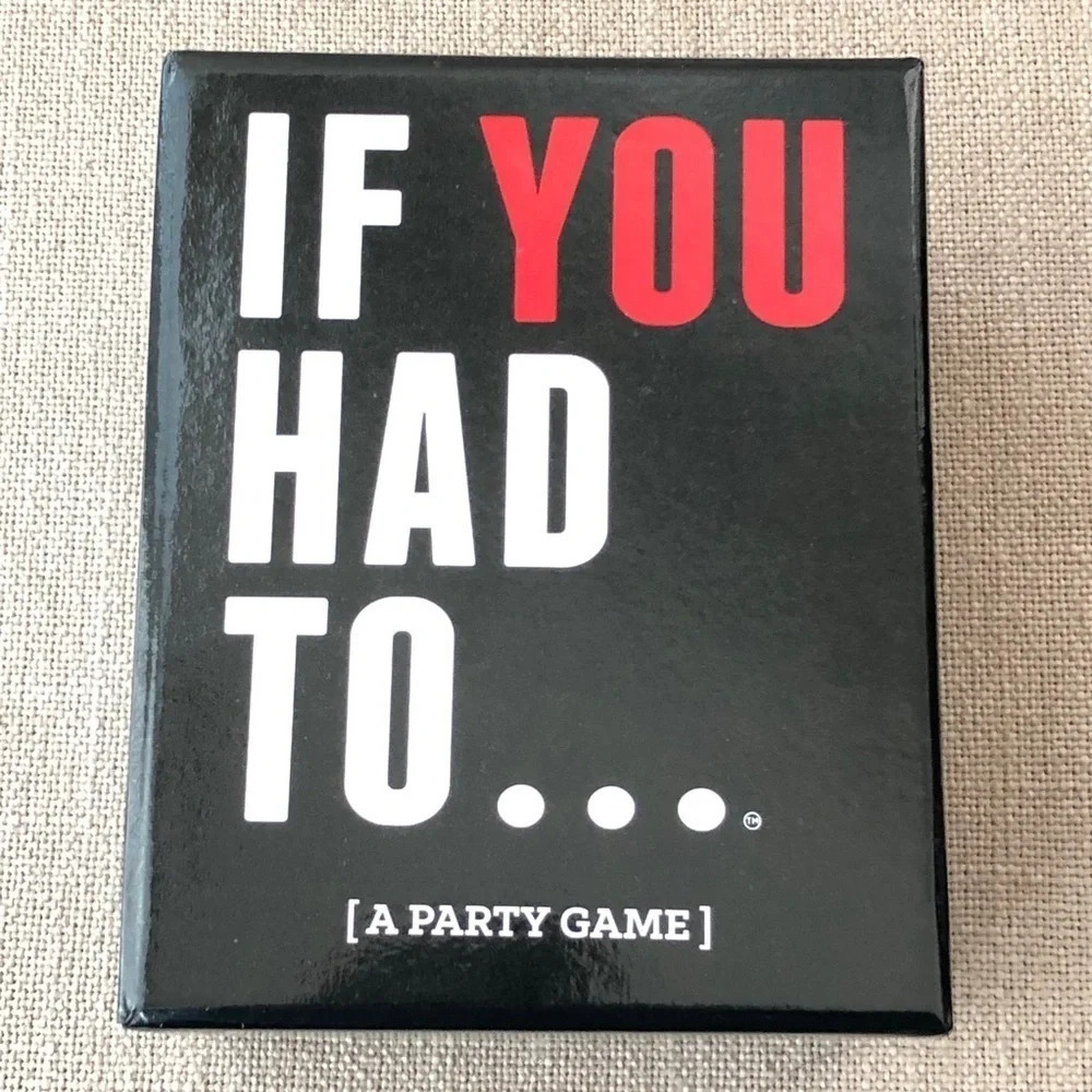 If You Had To Adult Party Game Sleep In A Bucket
